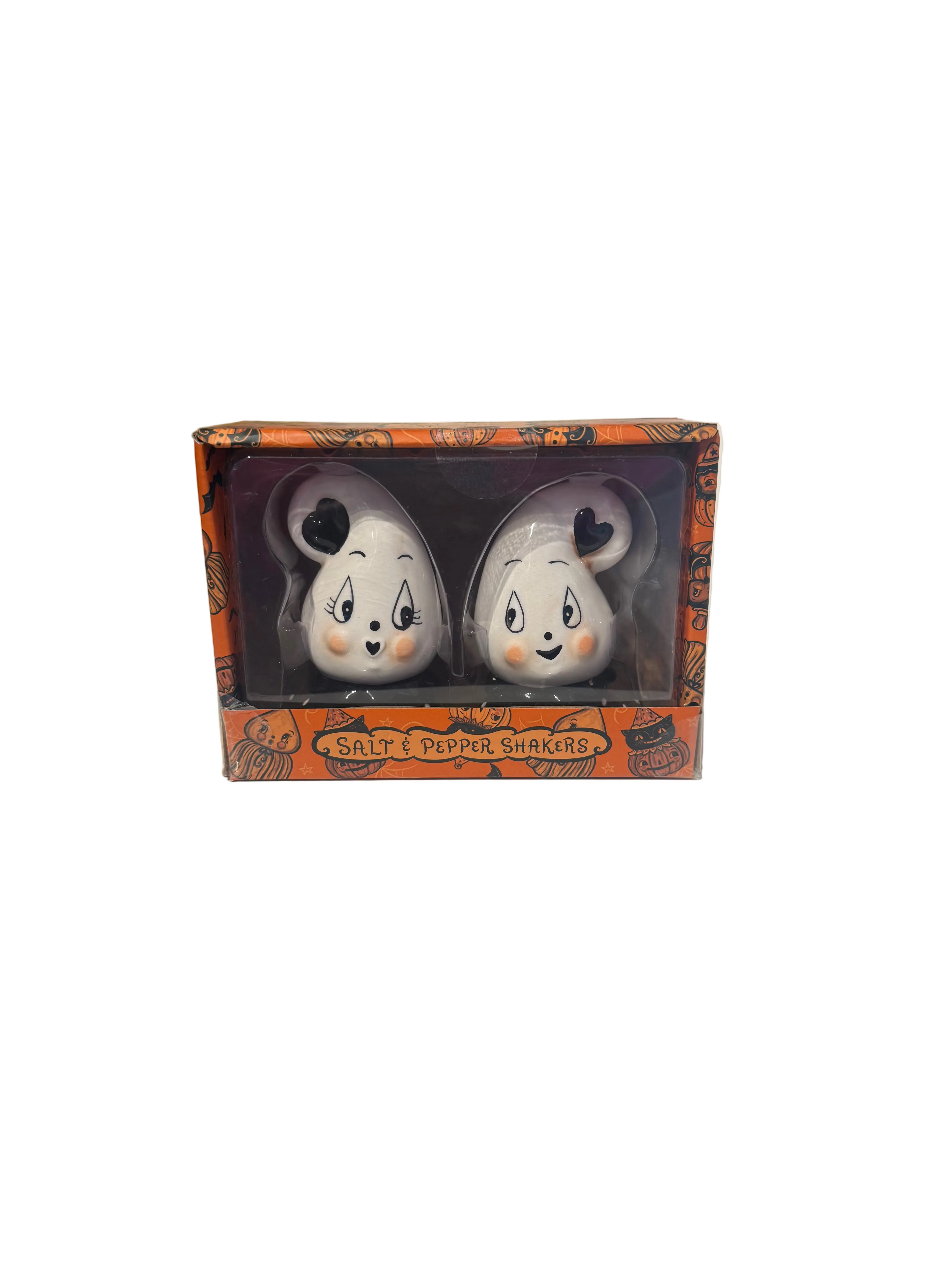 Johanna Parker Ghost Salt & Pepper Shakers — Black Heart