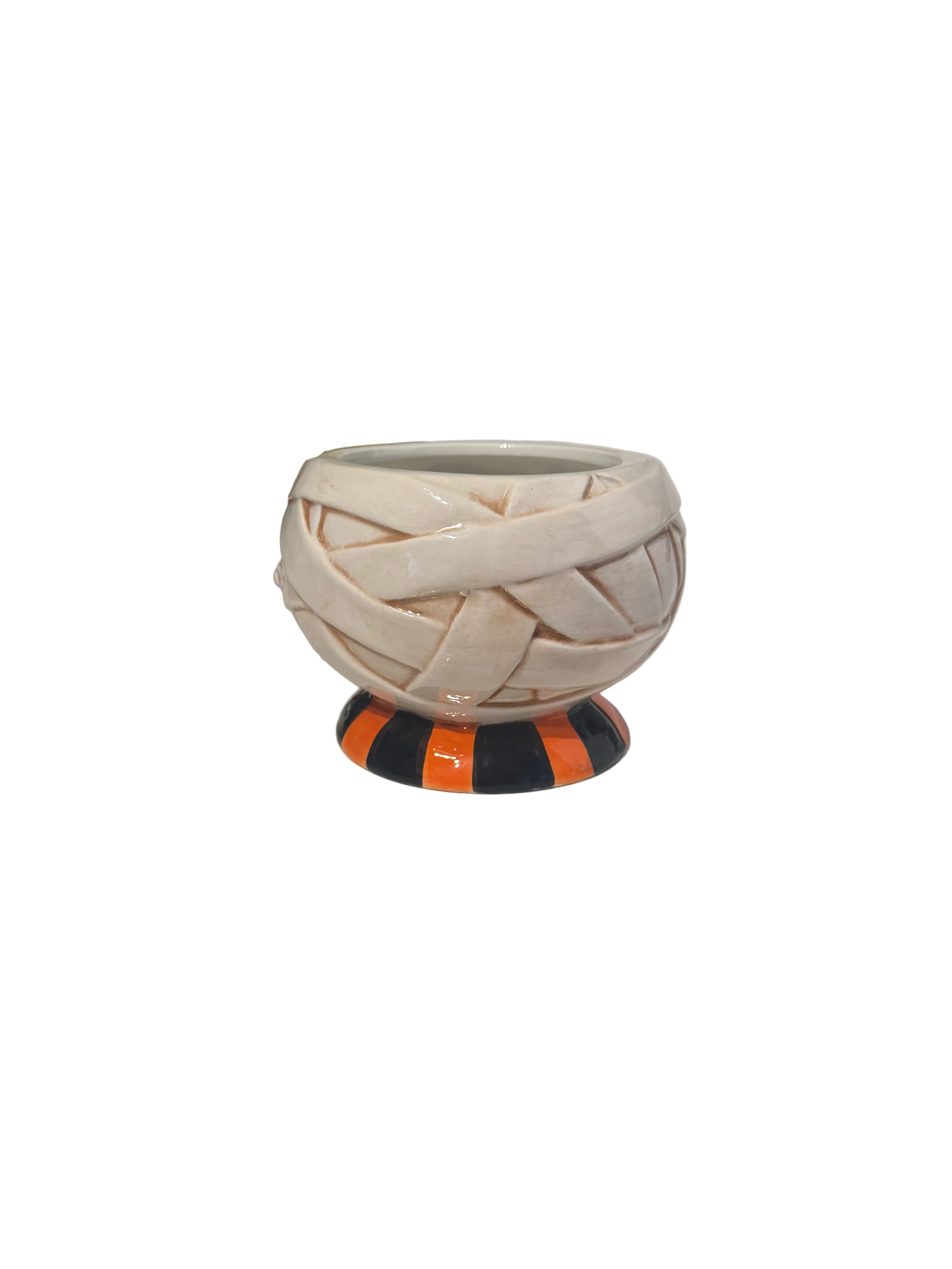 Johanna Parker Ceramic Halloween Mummy Bowl Dish