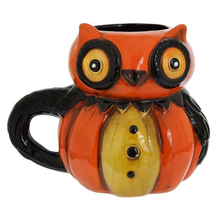 Johanna Parker Pumpkin Peep Hoot Owl Mug